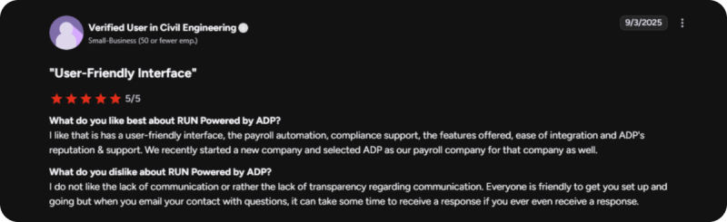 user report lack of transparency