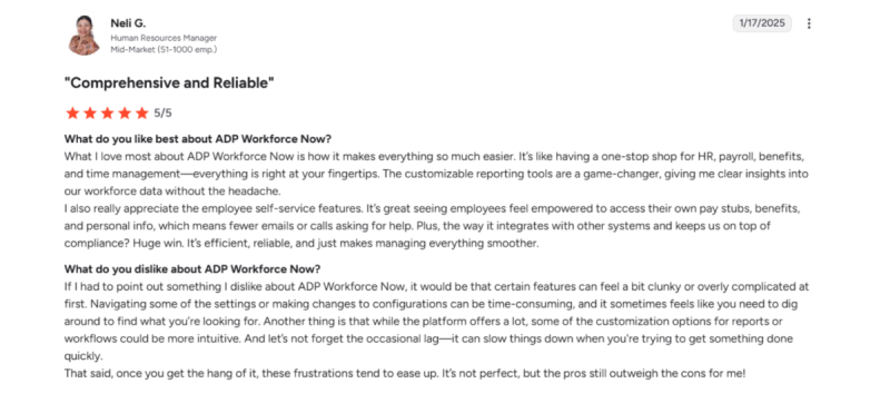 users review