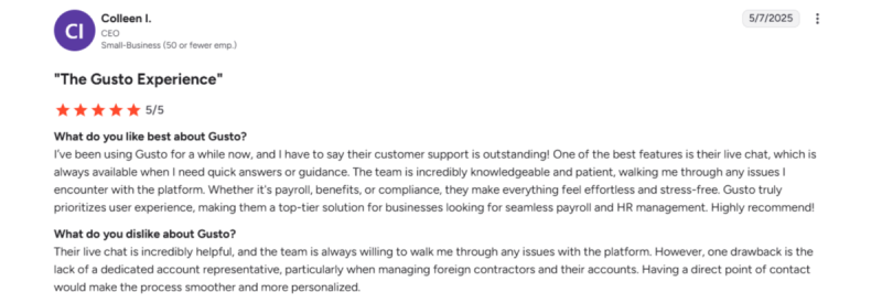 users have noted that dedicated account representatives