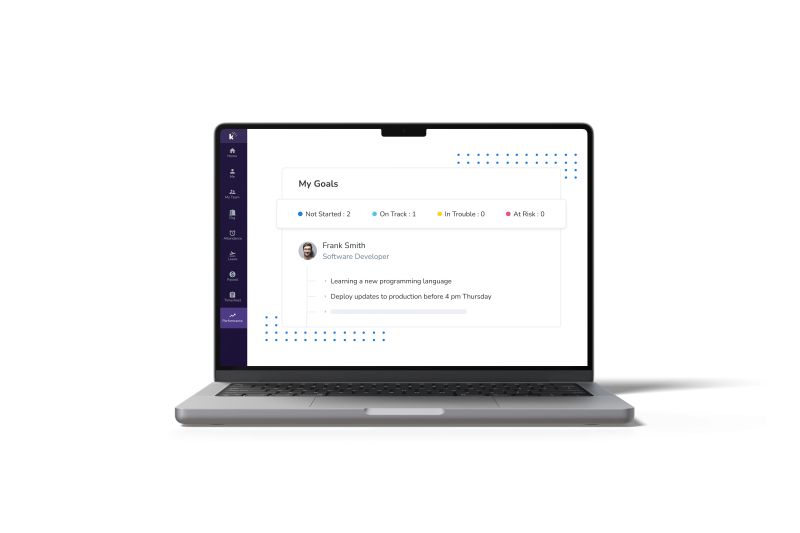 Individual focused goal system dashboard