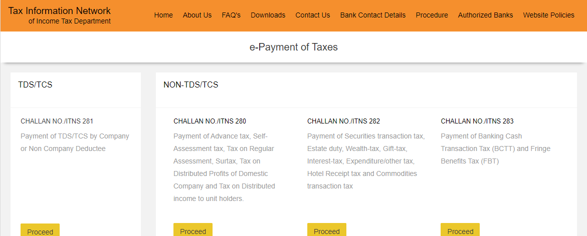 NSDL website