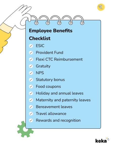 checklist for employee benefits