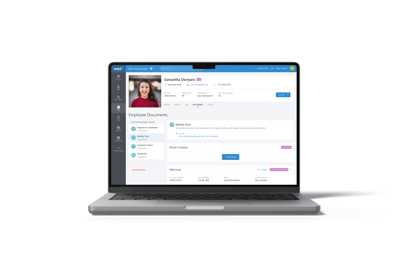 employee document hr dashboard