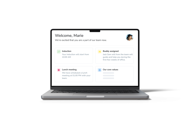 employee joining day dashboard