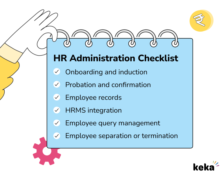 checklist for hr administration