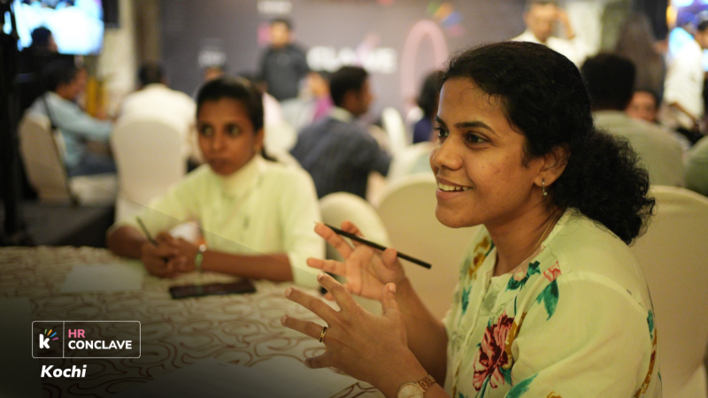 participant taking part in discussion at keka kochi conclave