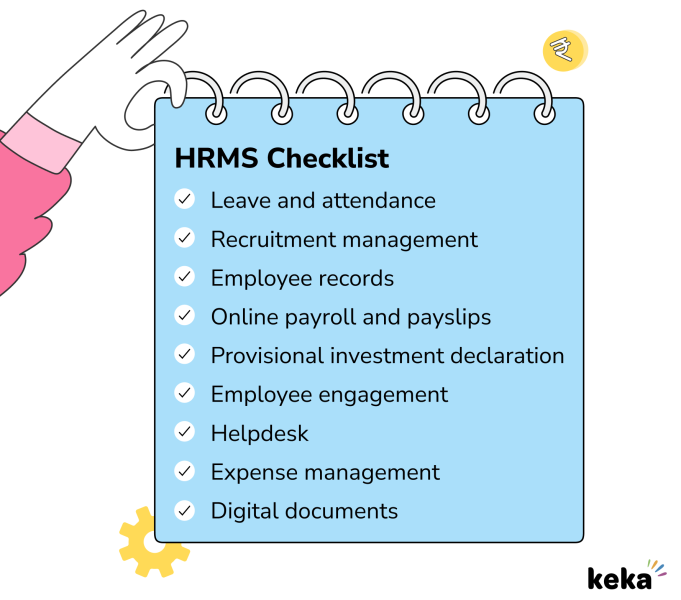 checklist for hrms