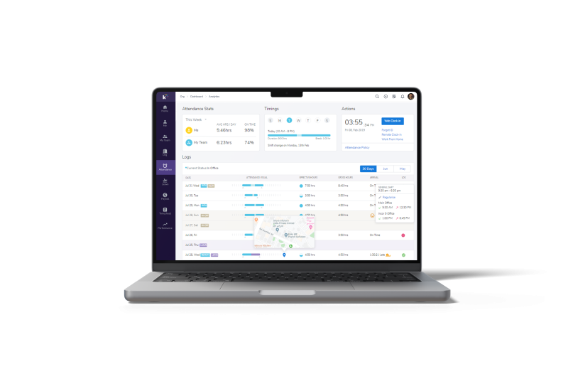 live tracking attendance dashboard