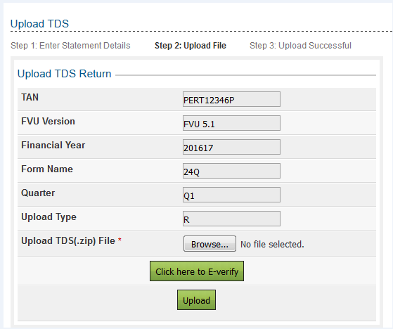 validate using EVC