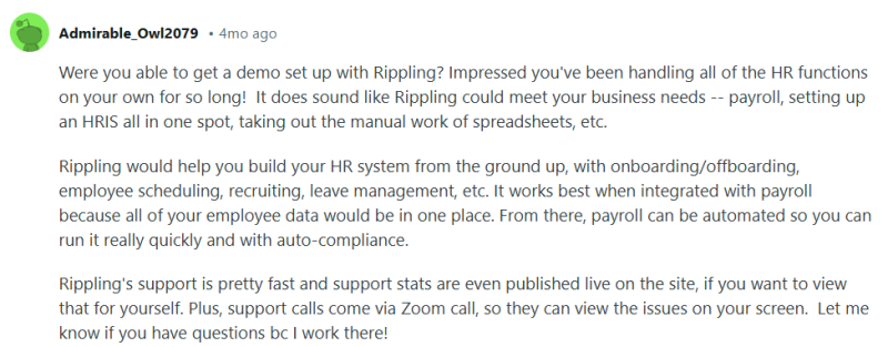Paychex users praise the payroll accuracy and GL mapping