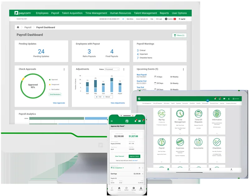Paycom screenshot