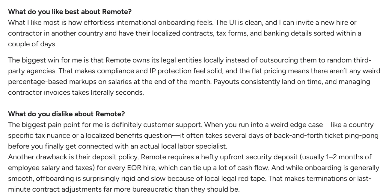 Remote review on G2