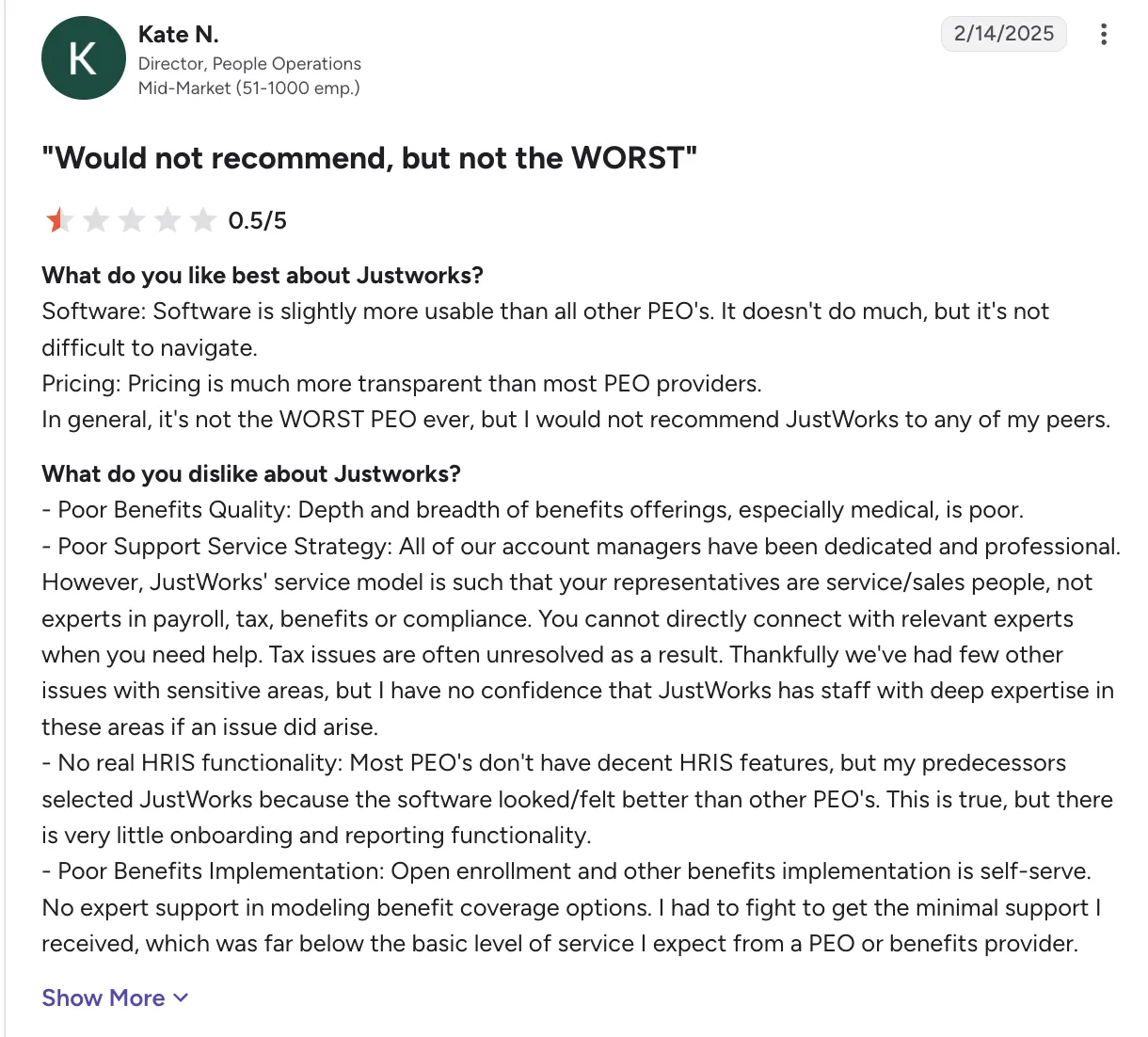 Justworks – 4.6/5 screenshot