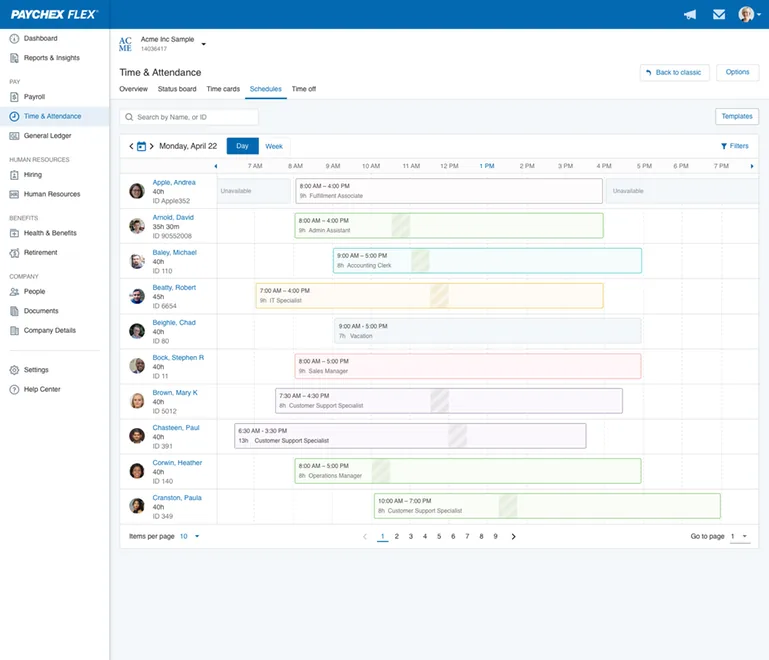 Paychex Flex (4.1/5 (1,743 reviews) screenshot