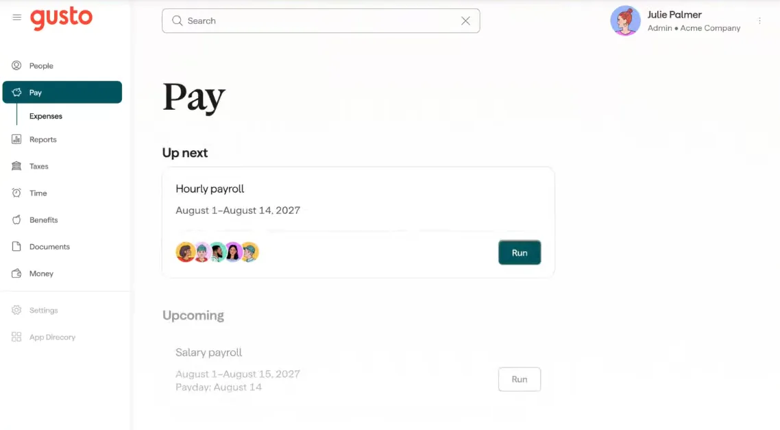 Gusto screenshot