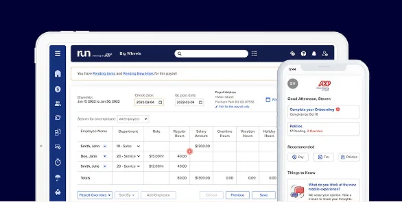 ADP Run screenshot