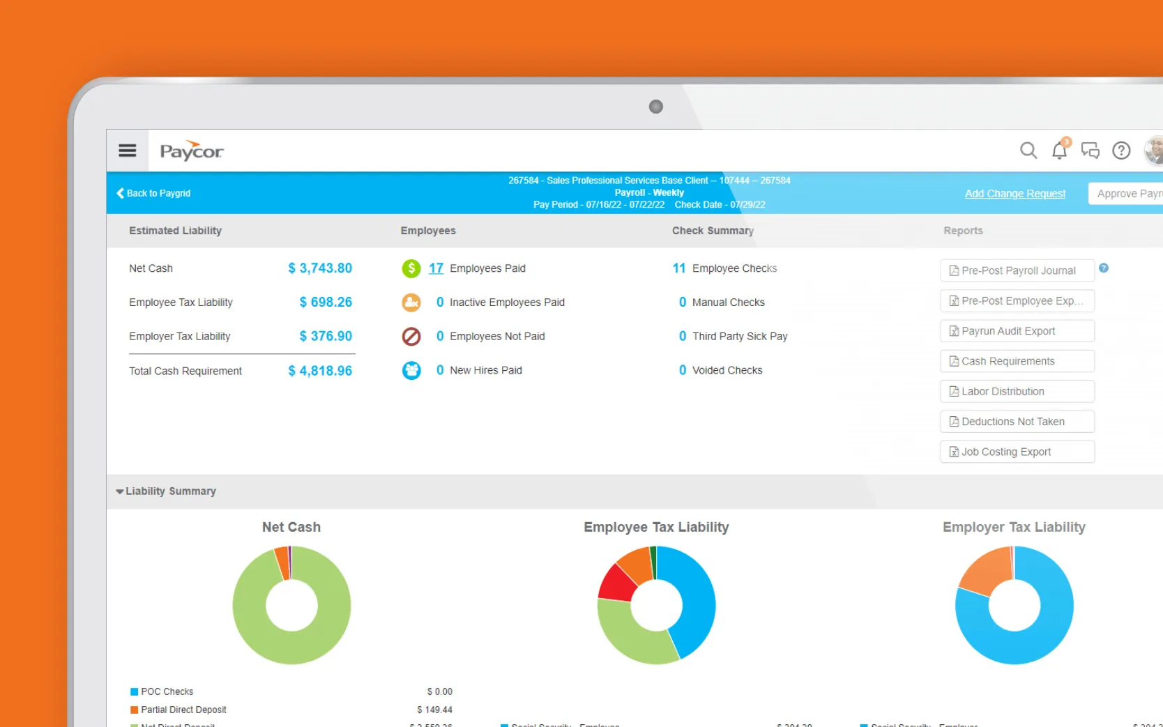 Paycor screenshot