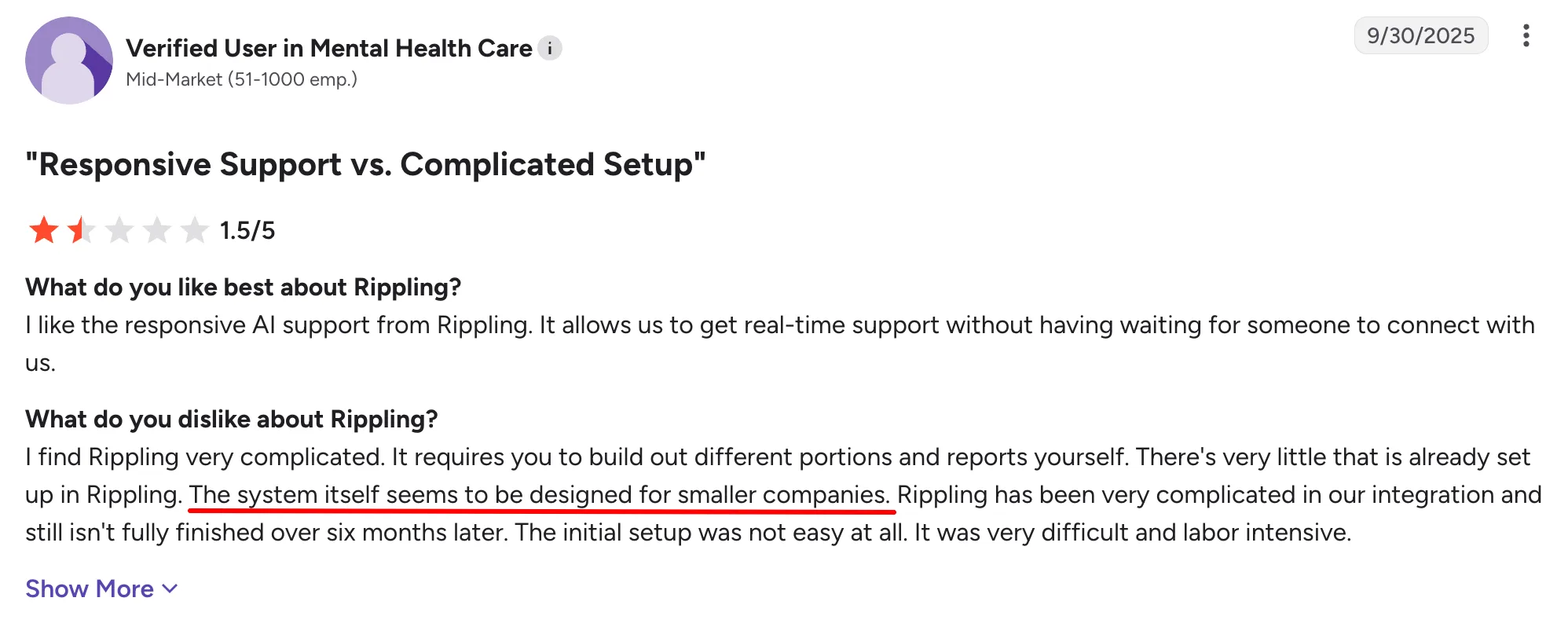 Rippling G2 review on setup and configuration