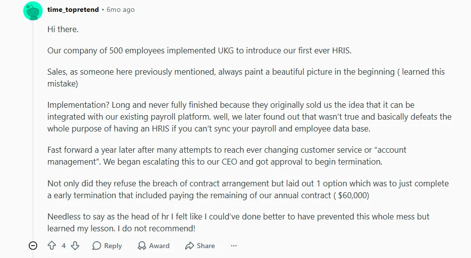 Poor and Slow Customer Service screenshot