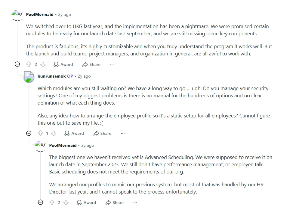 Implementation Complexity and Timeline screenshot