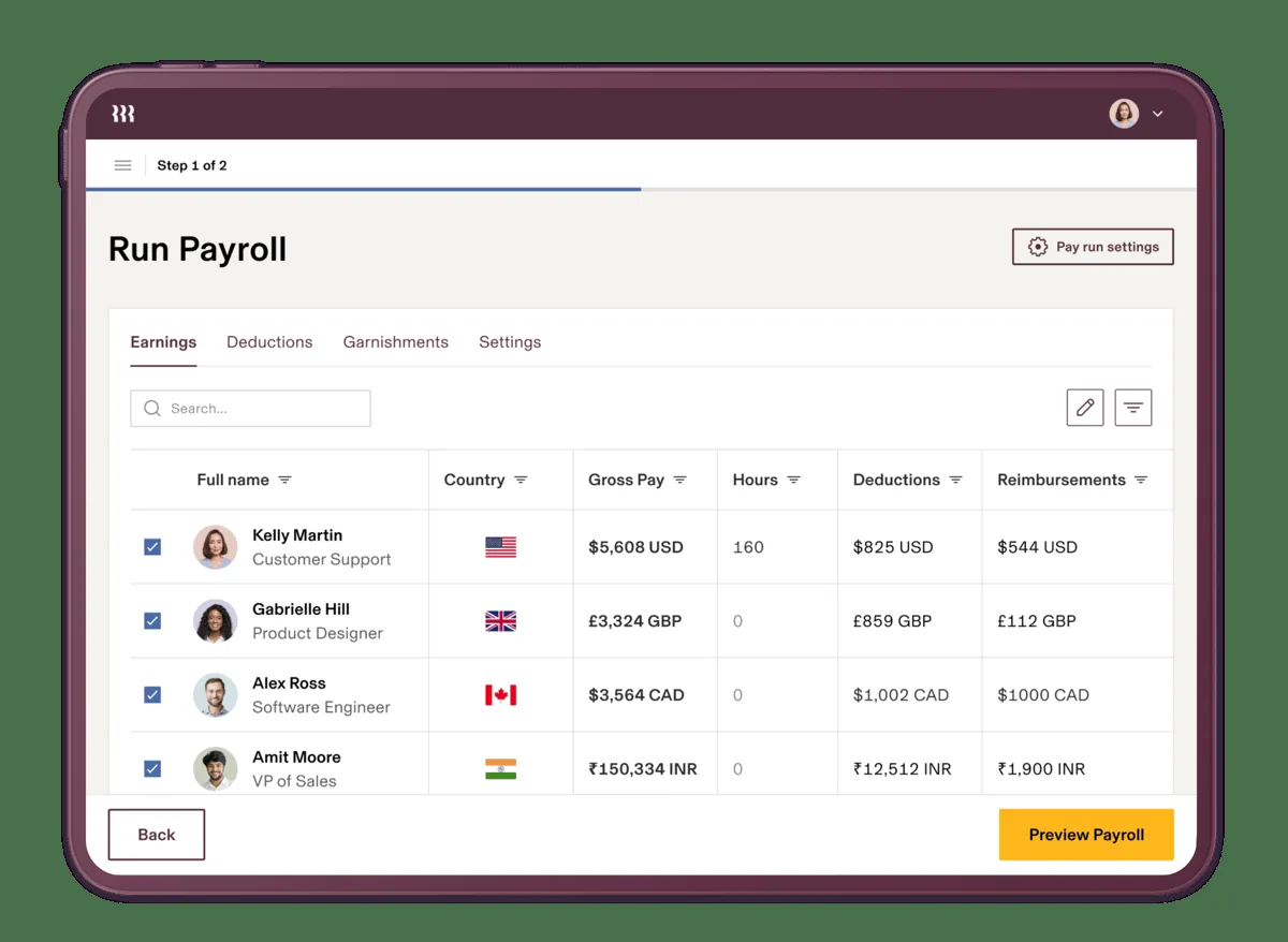 Key features screenshot