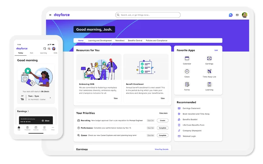 Ceridian Dayforce screenshot