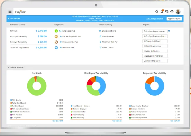 Paycor screenshot
