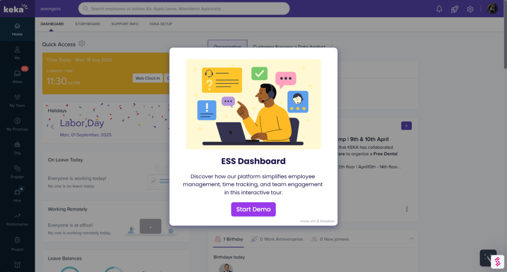 Manage Employee Self-Service with Keka
