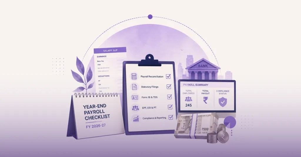 Year-End Payroll Checklist for India FY 2026-27: Complete Guide to Compliance & Reporting