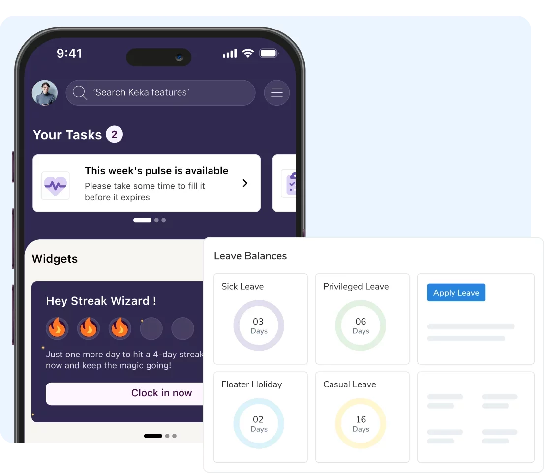 Access work anytime with mobile and self-service