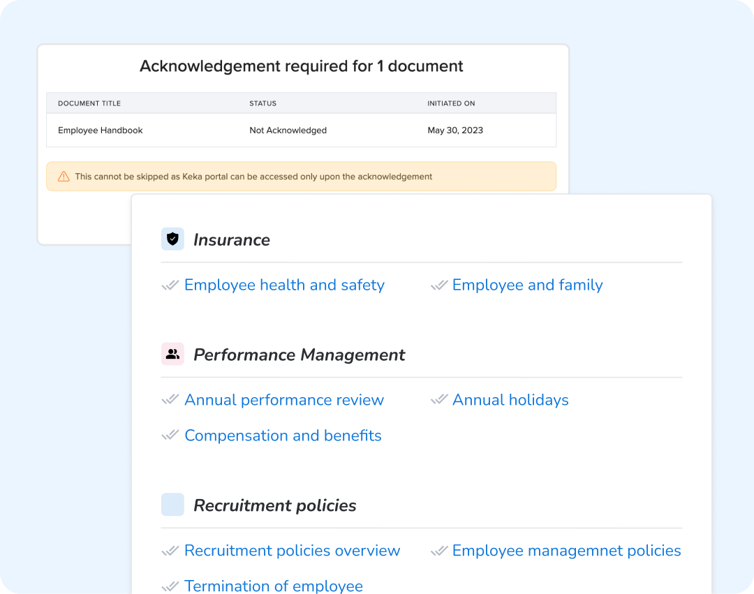 Turn Every Policy into Action with Mandatory Acknowledgements