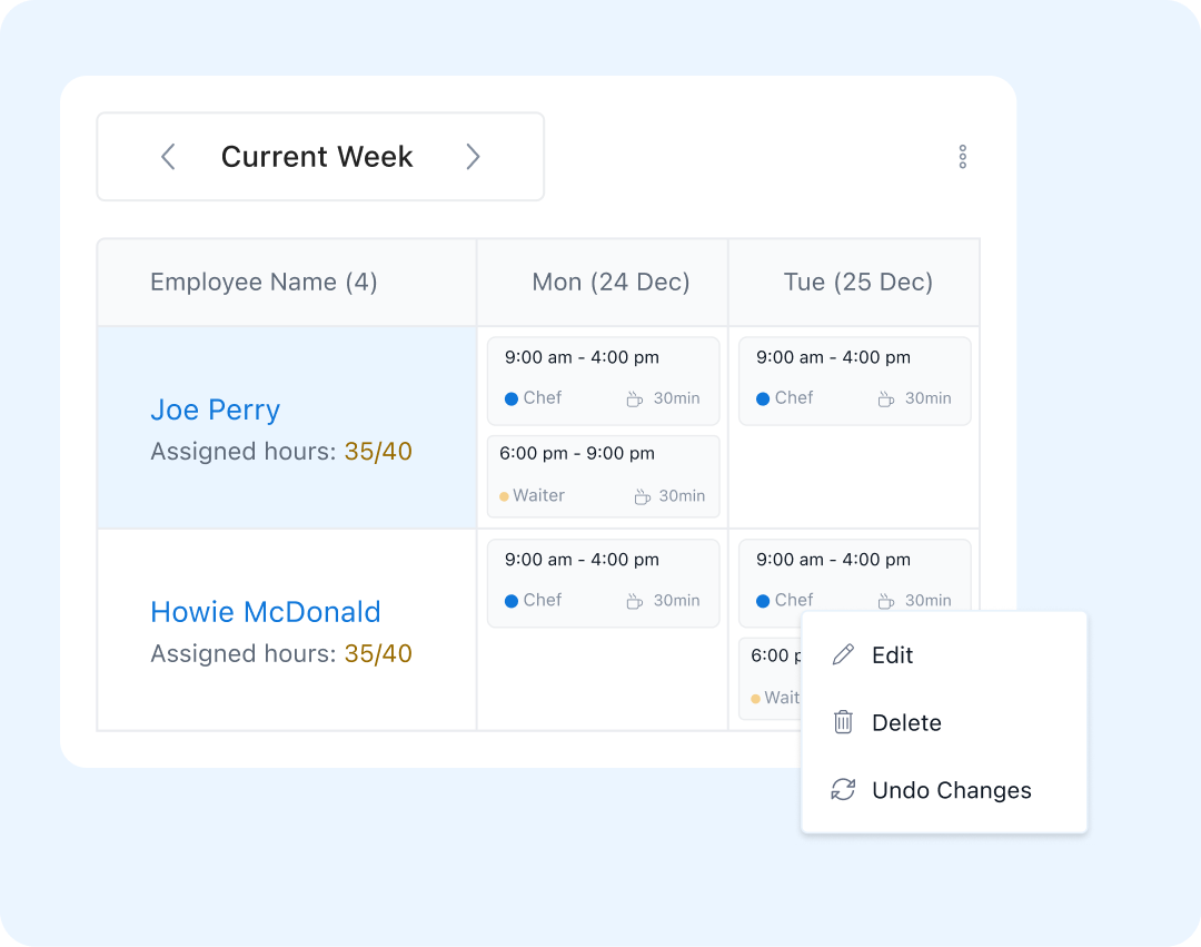 Empower employees with real‑time shift visibility.